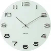 Karlsson Klok Vintage White Round Glass 35 cm