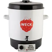 Weck Elektrische Weckketel Inmaakketel Emaille 29l met kraan