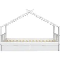 VitaliSpa Design Huisbed – 90x200 cm met 2 laden Wit