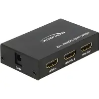 DeLOCK HDMI splitter 1 naar 2 - versie 2.0 (4K 60Hz HDR)