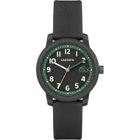 Lacoste Lacosteunisex voor kinderen. 2030042 3 wijzers zwart horloge (OSFA), Casual, Synthetisch, Riem, kinderkleding
