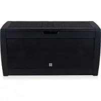 24hShop Lifetime Opbergbox voor tuinmeubilair - Tuinkussenbox met wielen - 310 liter - Zwart