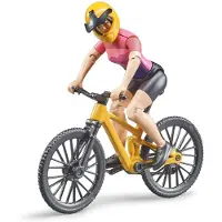 BRUDER Mountainbike met Vrouwelijke Fietser 1:16
