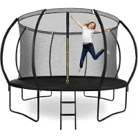 HyperMotion Trampoline 366 cm met Veiligheidsnet en Ladder - Vanaf 3 Jaar - Kindertrampoline - Dubbele Poten - Max. 150 kg