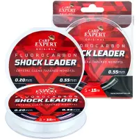 Carp Expert Shock Leader 15 M Taps Toelopende Onderlijn Rood 0.250-0.550 mm
