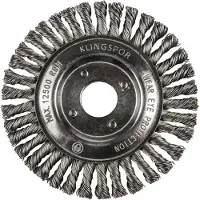 Klingspor BRP 600 Z pipelineborstel, geschikt voor één rij, aantal rijen 1, 115 x 6 x 22,23 mm, 0,5 staal BRP 600 Z 358314 1 stuk(s)