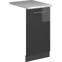 Vicco Fame-Line Vaatwasserfrontpaneel – 45 cm, WB Marmer Antraciet Hoogglans
