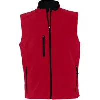 Sols Heren Rallye Soft Shell Bodywarmer Jacket (Rood)