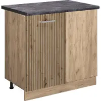 Vicco R-Line Hoekkast – 86 cm, WB Antraciet Artisanaal eiken