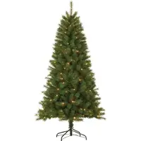 Grundig Kunstkerstboom met Verlichting - Kerstboom 185 CM - Kunstboom met LED