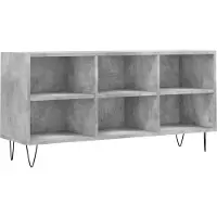 vidaXL Tv-meubel 103,5x30x50 cm bewerkt hout betongrijs