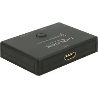 DeLOCK bi-directionele HDMI schakelaar 2 naar 1 / 1 naar 2 - versie 2.0 (4K 60Hz HDR)