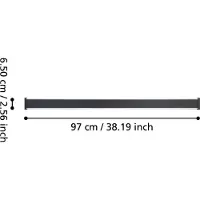 Eglo Design wandlamp Neviano 97cm zwart