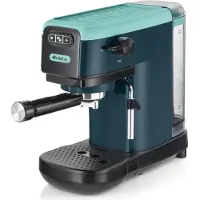 Ariete 1399 Espresso Koffiezetapparaat Licht Aquamarijn, Voor ESE Poeder en Pods, 1300 W, 1.1L Capaciteit, 15 Bar Druk, 1, 2 Kops Filter en ESE Pod, Cappuccino, Groen