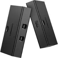 UGREEN USB 2.0-splitserschakelaar 2x1 zwart