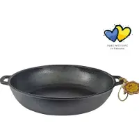 Maysternya Gietijzeren barbecuepan ø 26 x 6 cm zwart