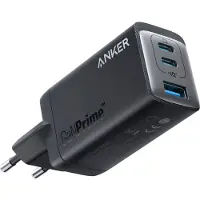 Anker 735 - Voeding - 65 Watt - 5 A - PowerIQ 4.0 - 3 uitgangspunten (USB Type A, 2 x USB-C) - Zwart