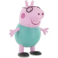 BG Games Comansi speelfiguur Peppa Pig: Daddy Pig 6 cm roze