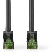 Nedis CCGP85420BK100, 10 meter, Cat7, S/FTP (S-STP), RJ-45, RJ-45, zwart