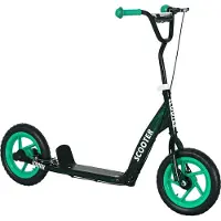 AIYAPLAY Kids Scooter-Staal, EVA-118L x 52B x 80-88H cm-Groen
