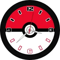 Otto Simon Pokémon wandklok Pokéball - Kinderkamer decoratie klok.