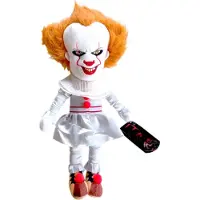 Play Clown Pennywise Pluche Knuffel 34 cm {Horror Movie Plush Toy | Halloween Speelgoed Knuffelpop voor kinderen jongens meisjes | , Penny Wise, Clowns, Thriller}