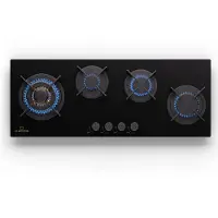 Klarstein Goldflame 4 Slim - Gaskookplaat - 4-pits - RVS - Zwart