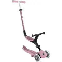 Globber Trottinette GO-UP ACTIVE LIGHTS ECO évolutive Rose Berry 15 mois à 6 ans