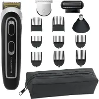 Rowenta TRIM & STYLE TN9140, Zwart, Zilver, 0,5 mm, 4,2 cm, Geschikt voor baard, oren, neus, RVS, Werkt op batterijen