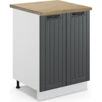 Vicco Fame-Line Keukenonderkast – 60 cm, WB Eik Antraciet landhuis