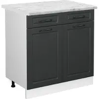 Vicco R-Line Keukenonderkast – 80 cm, WB Marmer Antraciet landhuis