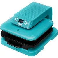 Loklik - Auto Heat Press Machine voor het Personaliseren van Tshirts, Sweater, Dekens, Handdoeken, Draagtassen, Zakken en Ander Textiel - Hittepers voor Sublimatie met Vinyl - Blauw