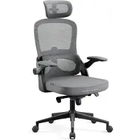 Diablo - Bureaustoel V-LIGHT - Ergonomische bureaustoel verstelbaar - Grijs