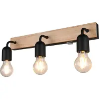 TRIO LED Wandlamp E27 | Arturo | Rond | Hout | IP44 | Lighting