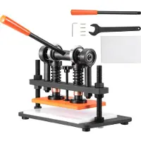 Vevor Lederstansmachine, handmatige leder snijmachine, 26 x 15 cm, leder embossing machine, 1,5 ton draagvermogen. Geschikt voor leer, PVC/EVA-schuim en andere niet-klevende materialen