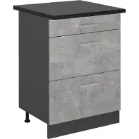 Vicco R-Line Keukenonderkast – 60 cm met laden, WB Antraciet Beton