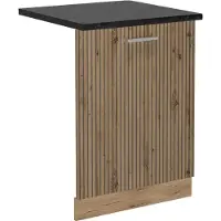 Vicco R-Line Vaatwasserfrontpaneel – 60 cm, WB Antraciet Artisanaal eiken