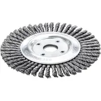 Lessmann Rondborstel, diameter 125 mm, boorgat diameter 0,5 mm, staaldraad dikte 0,5 mm, staal 6 mm, 15.000 omwentelingen per minuut