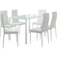 Vicco Eettafelset Grand Wit 120 x 75 cm met 6 stoelen, Model 51842