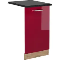 Vicco R-Line Vaatwasserfrontpaneel – 45 cm, WB Antraciet Rode hoogglans