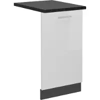Vicco R-Line Vaatwasserfrontpaneel – 45 cm, WB Antraciet Wit Hoogglans