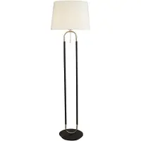 Searchlight Vloerlamp Jazz 161cm zwart met creme