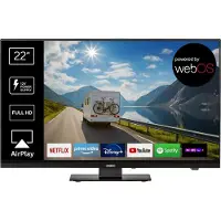 Reflexion LDDX22iBT_B LCD-TV 55 cm 22 inch Energielabel E (A - G) DVB-T2, DVB-C, DVB-S2, Full HD, Smart TV, WiFi, DVD-speler, CI+* Zwart