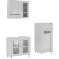 Vicco Malte Badkamermeubelset – 3 delen Wit