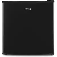 Koenig Mini-koelkast FGX470, zwart, 45 liter, compact, stil, omkeerbare deur, verstelbare thermostaat, 4-liter ijsvak, verstelbare poten, 39 dB. []