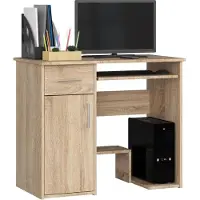 Akord Bureau JAY met 1 Lade / Computerbureau / Computer Tafel / Bureautafel / Sonoma Eik / 90 x 74 x 50 cm