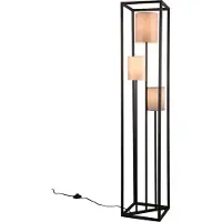 TRIO Staande lamp Ross zwart