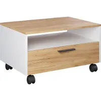Vicco Bibo Salontafel – 70 x 52.4 cm Eik wit/goud