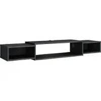 Vicco Nordic TV-meubel – 139.7 x 20.3 cm met open vakken Zwart beton