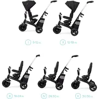 Kinderkraft EASYTWIST driewieler, zwart